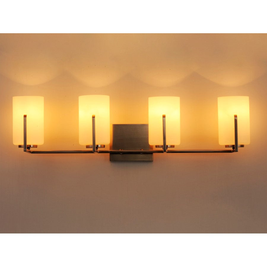 Maxim Lighting Dart 4-Light Bath Vanity, Satin Brass - 21284SWSBR