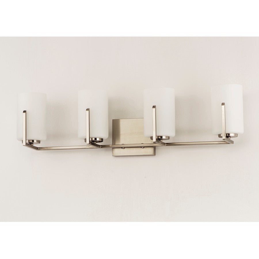 Maxim Lighting Dart 4-Light Bath Vanity, Satin Brass - 21284SWSBR