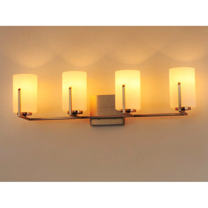 Maxim Lighting Dart 4-Light Bath Vanity, Satin Brass - 21284SWSBR