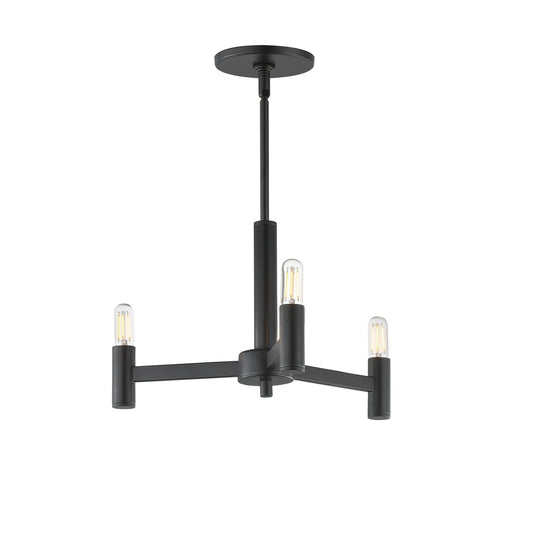 Maxim Lighting Emana 3 Light 9.75" Chandelier, Black