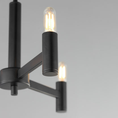 Maxim Lighting Emana 3 Light 9.75" Chandelier, Black