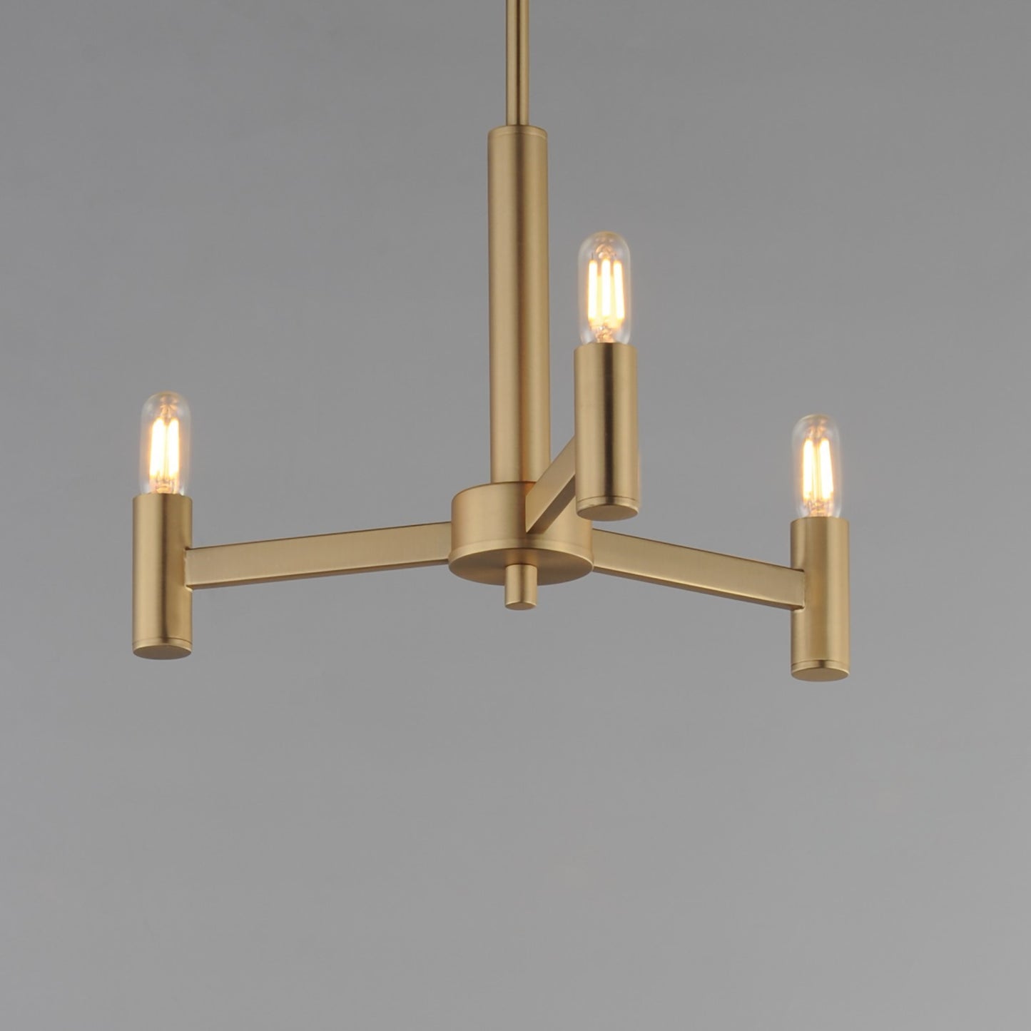 Maxim Lighting Emana 3 Light 9.75" Chandelier, Natural Aged Brass