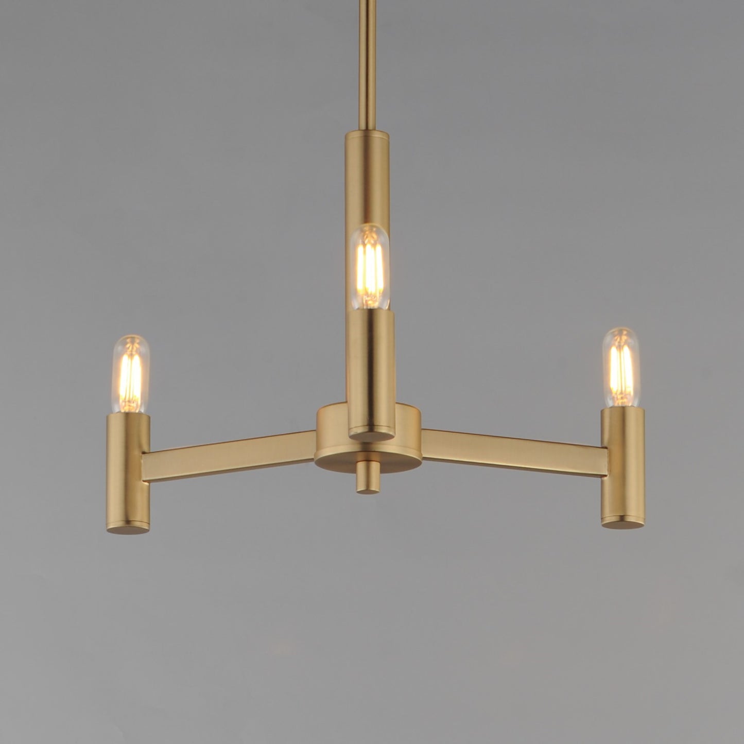 Maxim Lighting Emana 3 Light 9.75" Chandelier, Natural Aged Brass