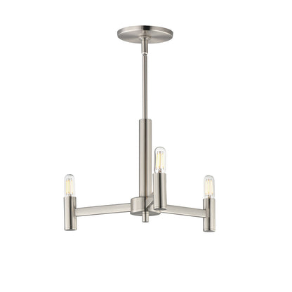 Maxim Lighting Emana 3 Light 9.75" Chandelier, Satin Nickel