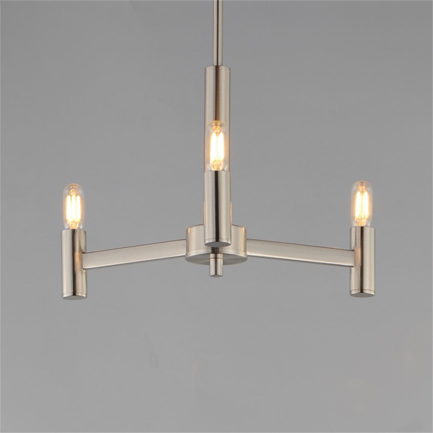 Maxim Lighting Emana 3 Light 9.75" Chandelier, Satin Nickel