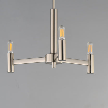 Maxim Lighting Emana 3 Light 9.75" Chandelier, Satin Nickel