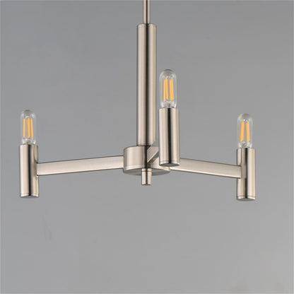 Maxim Lighting Emana 3 Light 9.75" Chandelier, Satin Nickel