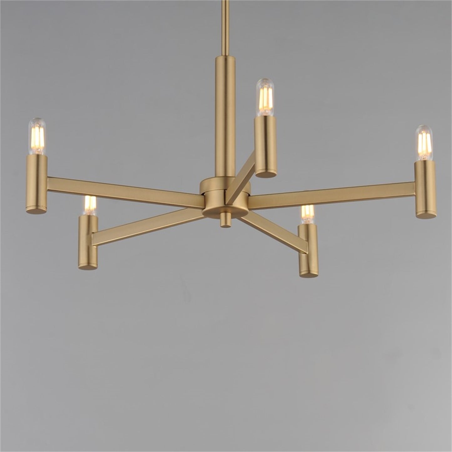 Maxim Lighting Emana 5 Light 10.5" Chandelier, Natural Aged Brass