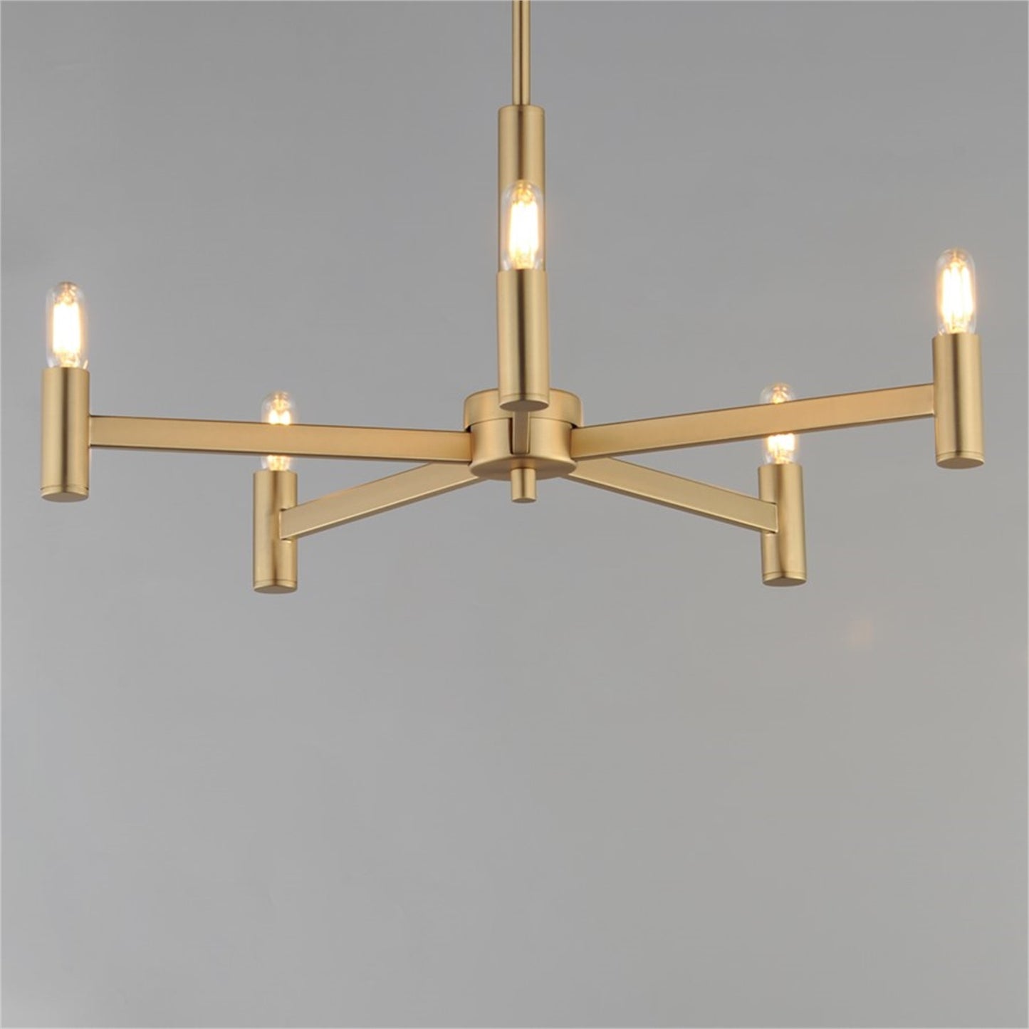 Maxim Lighting Emana 5 Light 10.5" Chandelier, Natural Aged Brass