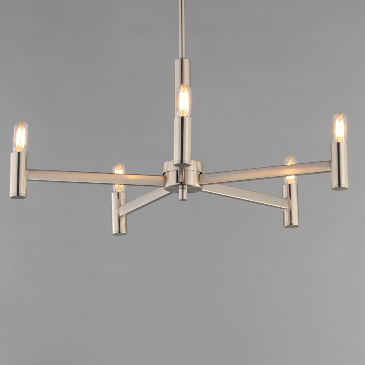 Maxim Lighting Emana 5 Light 10.5" Chandelier, Satin Nickel