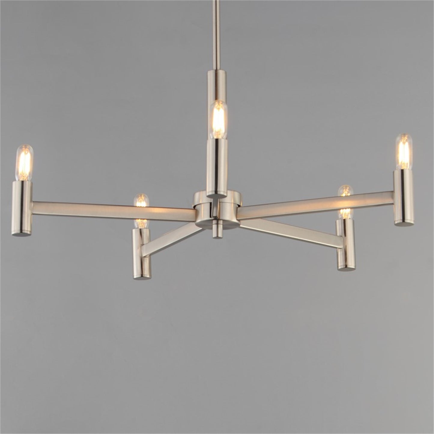 Maxim Lighting Emana 5 Light 10.5" Chandelier, Satin Nickel