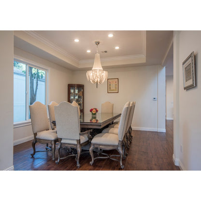 Chantilly Chandelier, Polished Nickel