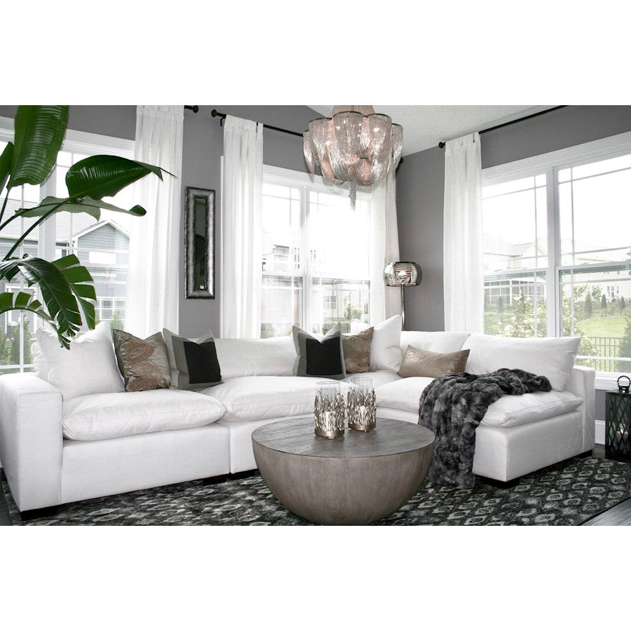 Chantilly Chandelier, Polished Nickel