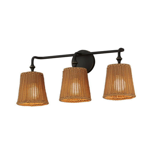 Maxim Lighting Baja 3 Light Bath Vanity, Dark Bronze