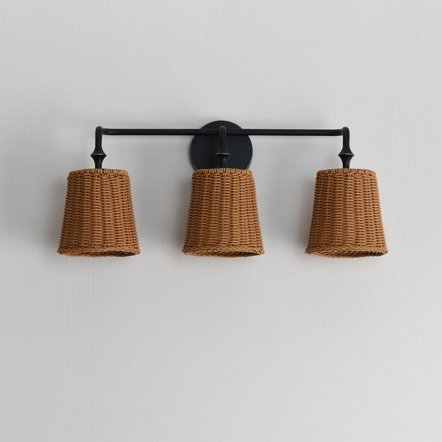 Maxim Lighting Baja 3 Light Bath Vanity, Dark Bronze