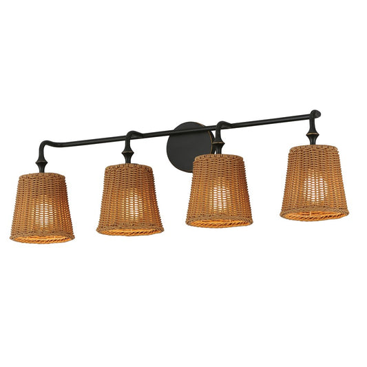 Maxim Lighting Baja 4 Light Bath Vanity, Dark Bronze