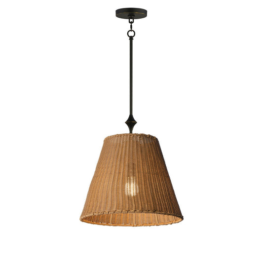 Maxim Lighting Baja 1 Light 17.5" Single Pendant, Dark Bronze