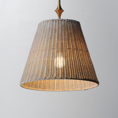 Maxim Lighting Baja 1Lt 17.5" Single Pendant, Natural Aged Brass