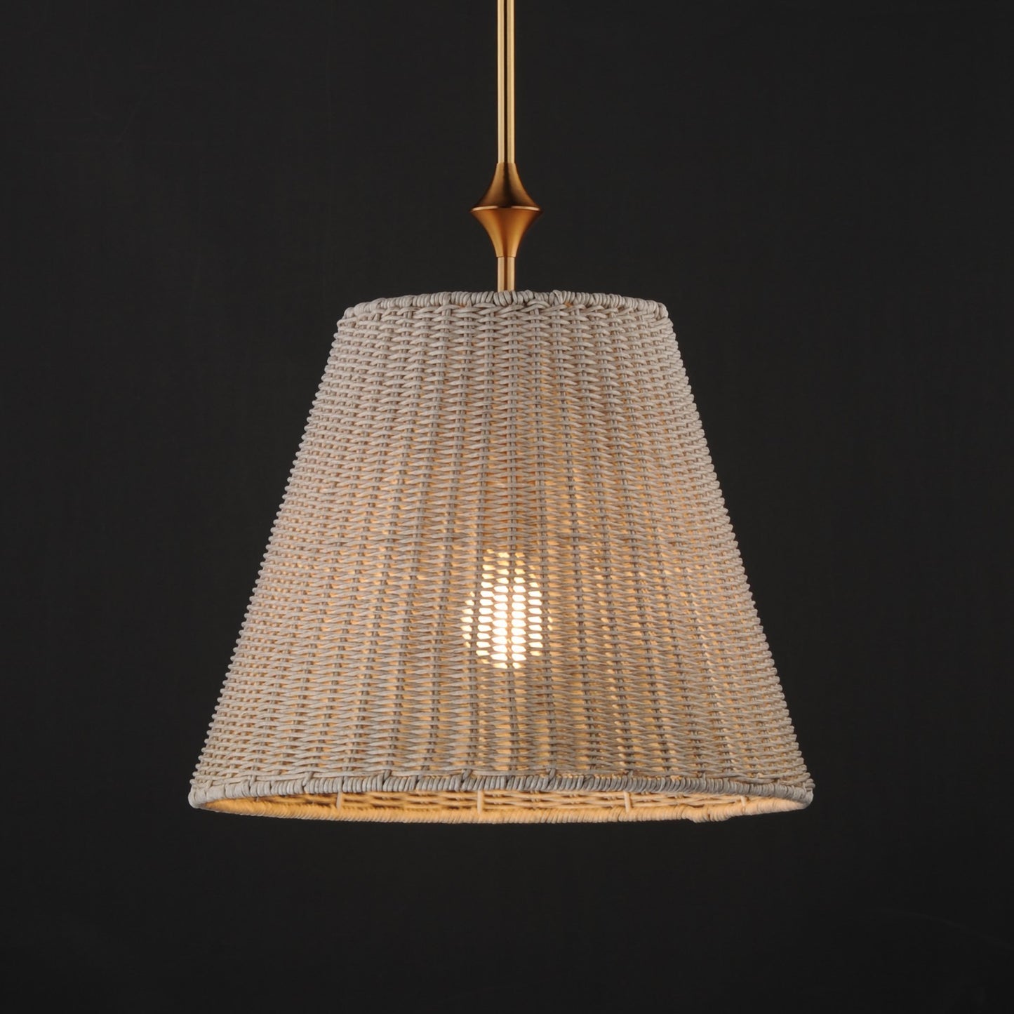 Maxim Lighting Baja 1Lt 17.5" Single Pendant, Natural Aged Brass