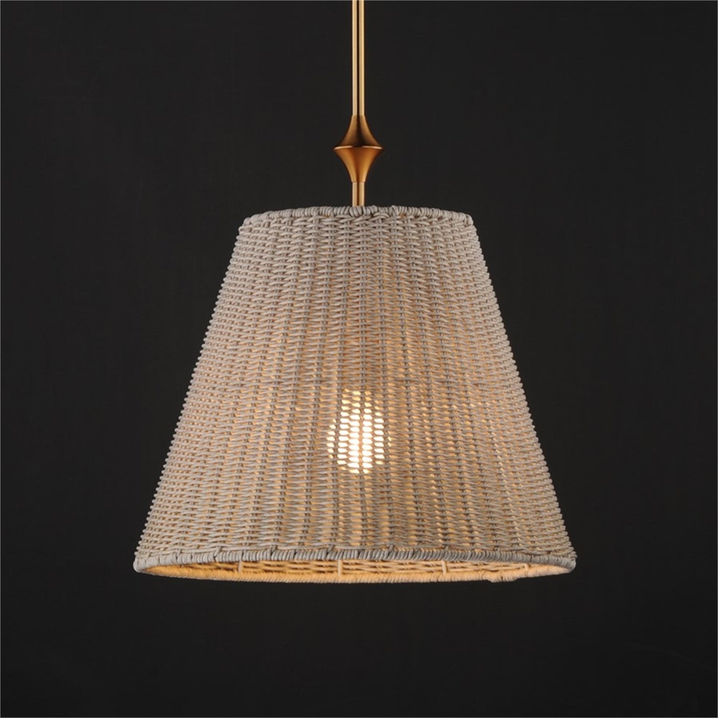 Maxim Lighting Baja 1Lt 17.5" Single Pendant, Natural Aged Brass
