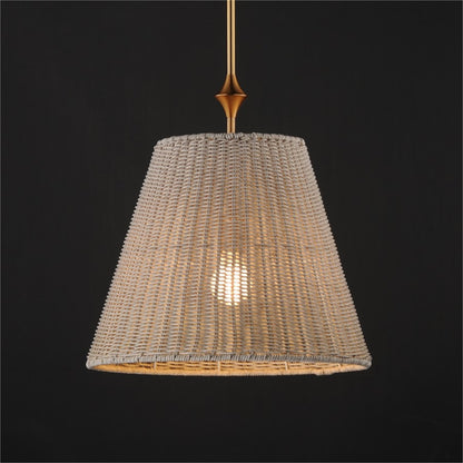Maxim Lighting Baja 1Lt 17.5" Single Pendant, Natural Aged Brass