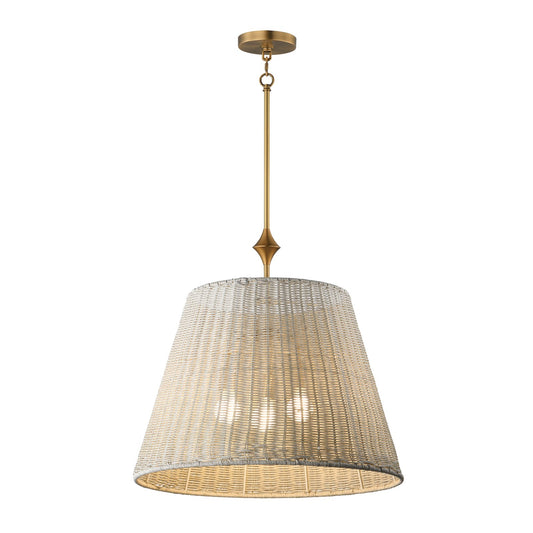 Maxim Lighting Baja 3Lt 23.5" Single Pendant, Natural Aged Brass
