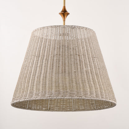 Maxim Lighting Baja 3Lt 23.5" Single Pendant, Natural Aged Brass