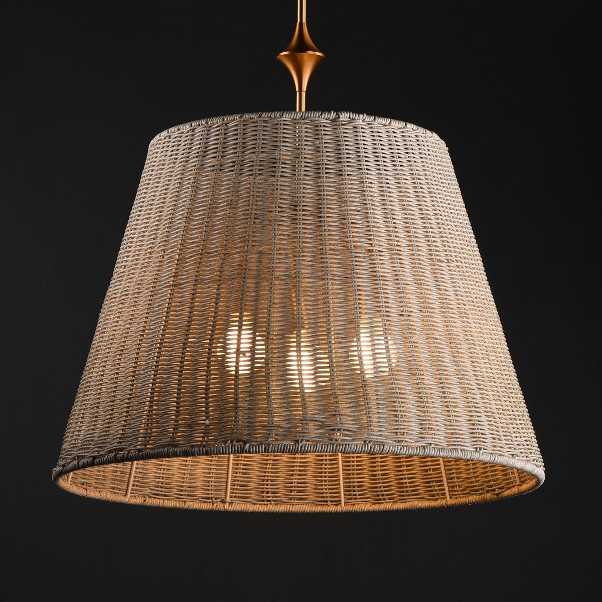 Maxim Lighting Baja 3Lt 23.5" Single Pendant, Natural Aged Brass