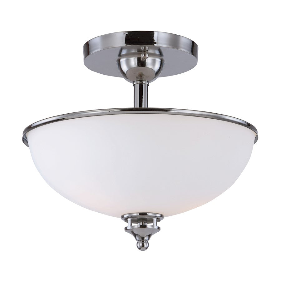 Maxim Lighting 12' x 11' Novus 2 Light Semi-Flush Mount, Chrome