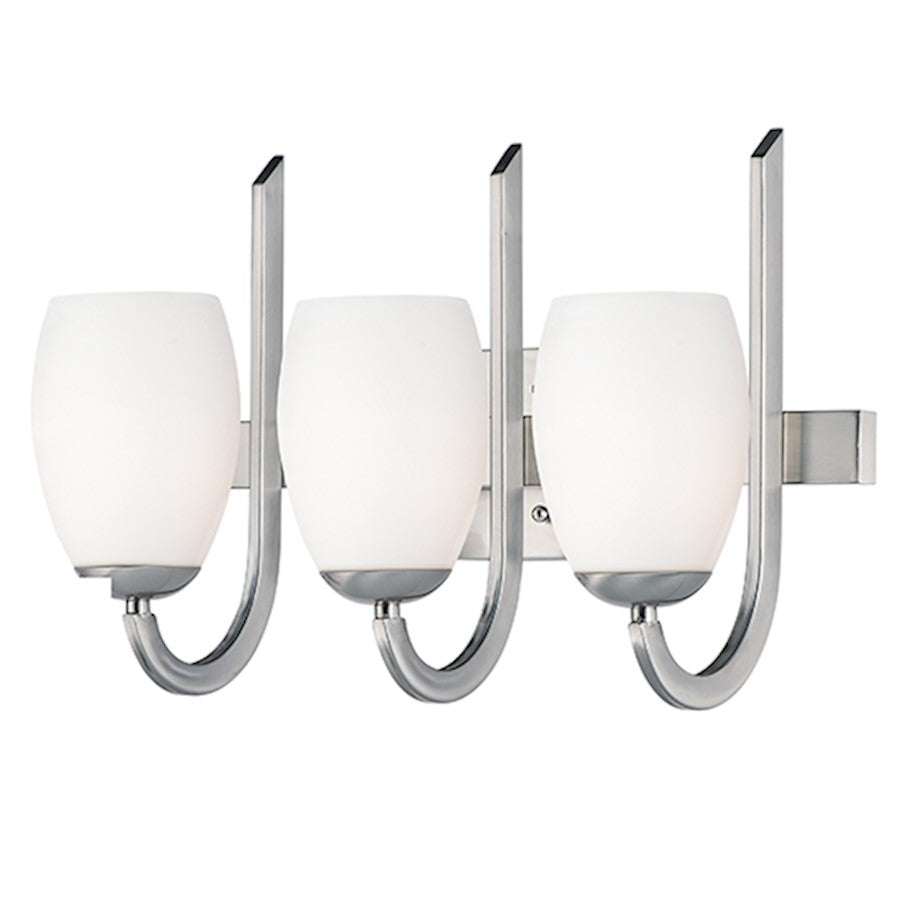 Maxim Lighting Taylor 3 Light Bath Vanity, Satin Nickel