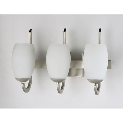 Maxim Lighting Taylor 3 Light Bath Vanity, Satin Nickel