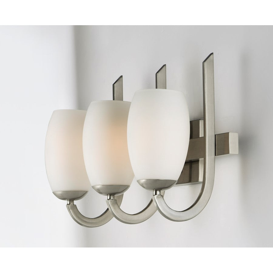 Maxim Lighting Taylor 3 Light Bath Vanity, Satin Nickel