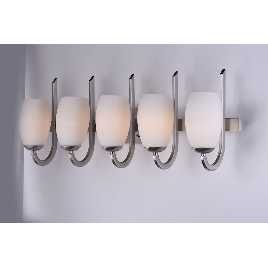 Maxim Lighting Taylor 5 Light Bath Vanity, Satin Nickel