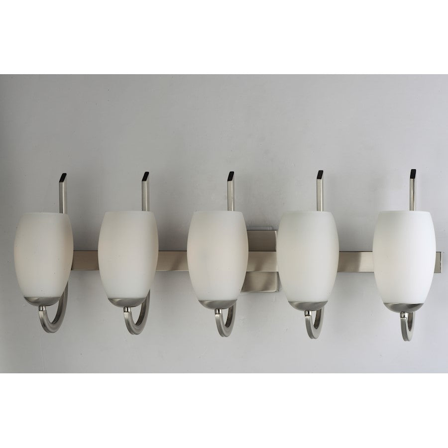 Maxim Lighting Taylor 5 Light Bath Vanity, Satin Nickel