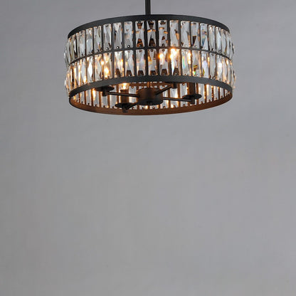 4 Light Pendant, Black