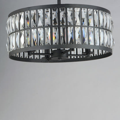 4 Light Pendant, Black