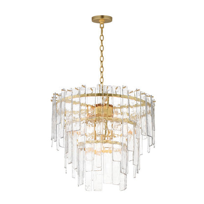 Maxim Lighting Warren 9 Light Multi-Light Pendant, Gold Leaf/Artisan - 21835AGGL