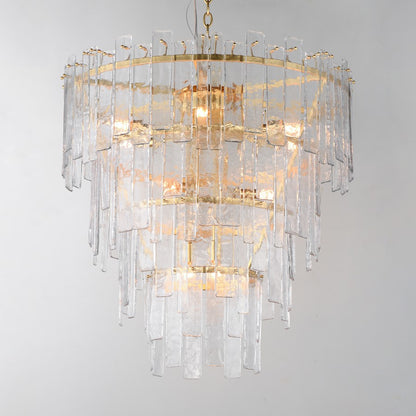 Maxim Warren 12Lt Multi-Light Pendant, Gold Leaf/Artisan