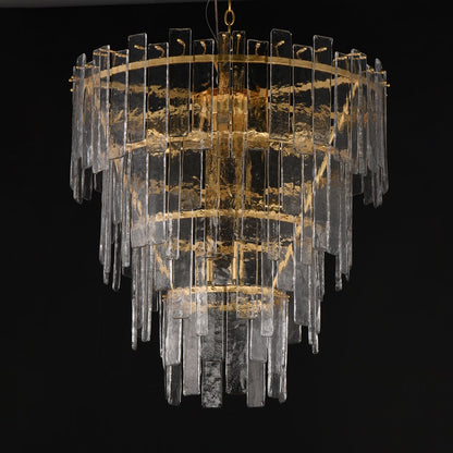 Maxim Warren 12Lt Multi-Light Pendant, Gold Leaf/Artisan