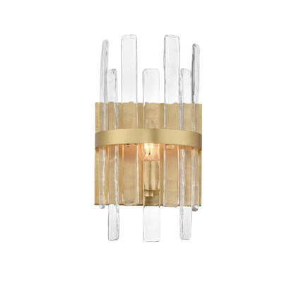 Maxim Lighting Warren 1 Light Wall Sconce, Gold Leaf/Artisan - 21839AGGL