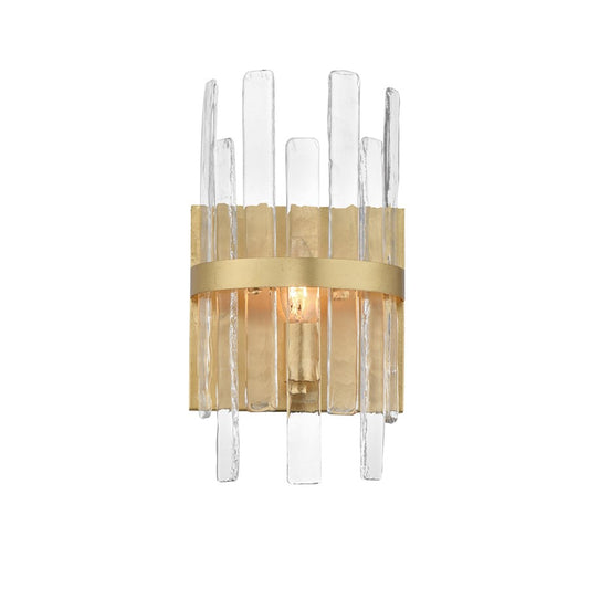 Maxim Lighting Warren 1 Light Wall Sconce, Gold Leaf/Artisan