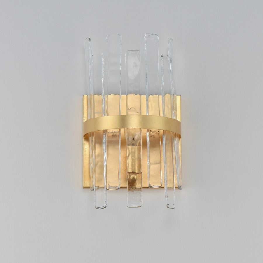 Maxim Lighting Warren 1 Light Wall Sconce, Gold Leaf/Artisan