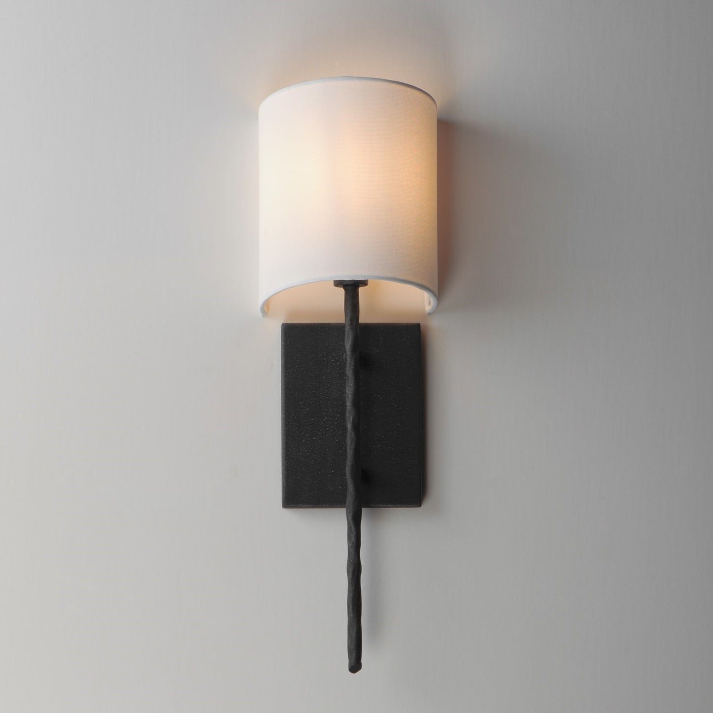 Maxim Lighting Martel 1 Light 20" Wall Sconce, Blacksmith/White