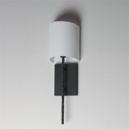 Maxim Lighting Martel 1 Light 20" Wall Sconce, Blacksmith/White