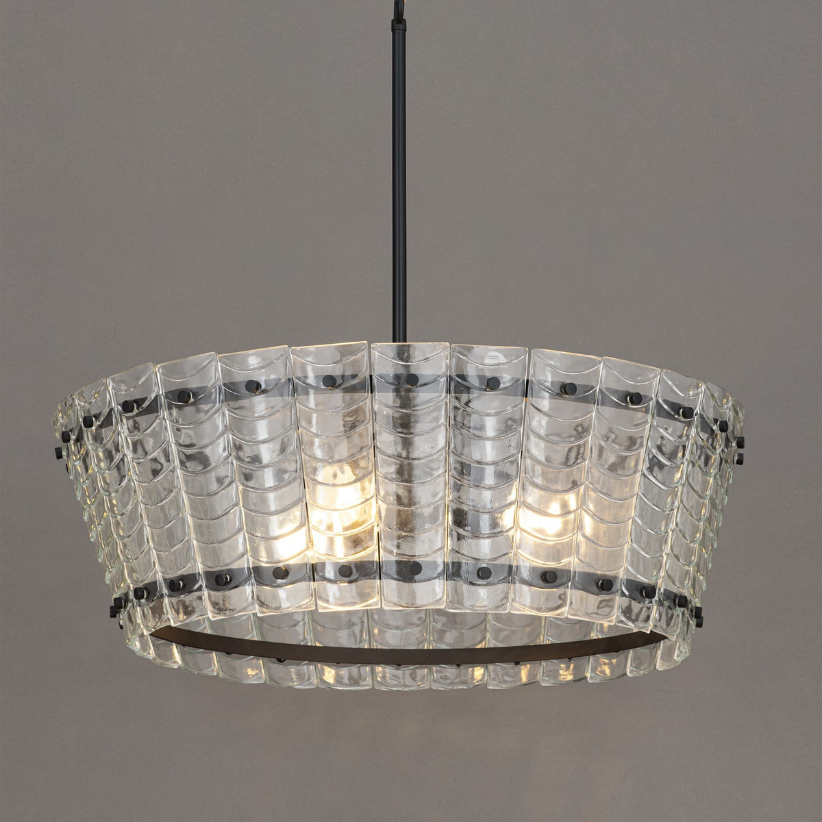 Maxim Lighting Ruche 4 Light 10.5" Chandelier, Bronze/Clear