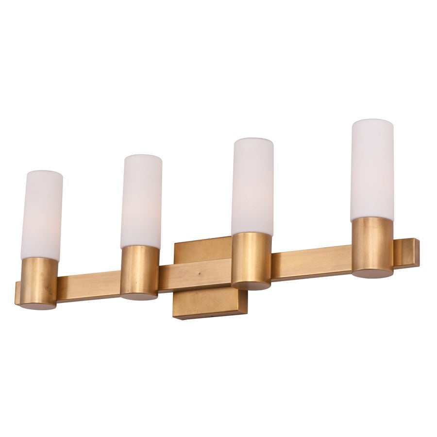 Maxim Lighting Contessa Bath Vanity, Natural Aged Brass