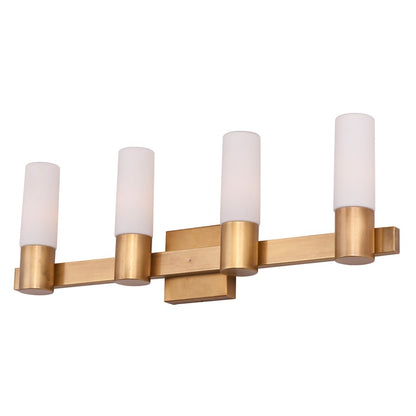 Maxim Lighting Contessa Bath Vanity, Natural Aged Brass
