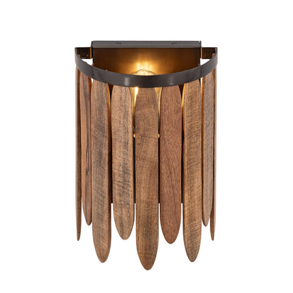 Maxim Lighting Marimba 1 Light 12" Wall Sconce, Walnut