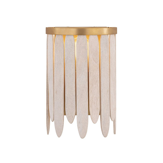 Maxim Lighting Marimba 1 Light 12" Wall Sconce, Weathered White - 22510WWTNAB