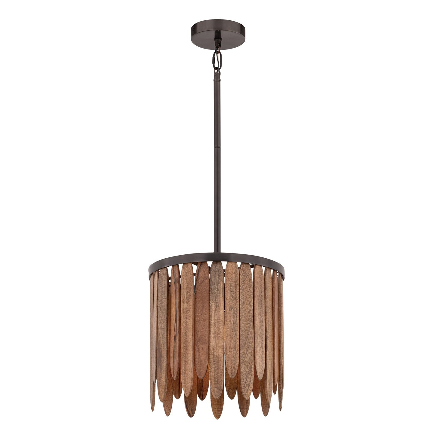 Maxim Lighting Marimba 1 Light 12" Single Pendant, Walnut